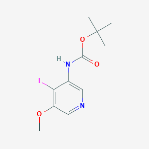 molecular formula C11H15IN2O3 B1371663 tert-Butyl 4-iodo-5-methoxypyridin-3-ylcarbamate CAS No. 1045858-08-9