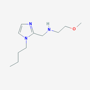 molecular formula C11H21N3O B13716634 (1-Butyl-1H-imidazol-2-ylmethyl)-(2-methoxy-ethyl)-amine 
