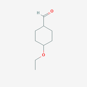 molecular formula C9H16O2 B1371666 4-Ethoxycyclohexane-1-carbaldehyde CAS No. 578717-93-8