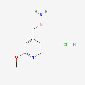 molecular formula C7H11ClN2O2 B13716662 O-((2-Methoxypyridin-4-yl)methyl)hydroxylamine hydrochloride 