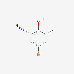 molecular formula C8H6BrNO B1371668 5-Bromo-2-hydroxy-3-methylbenzonitrile CAS No. 913191-20-5