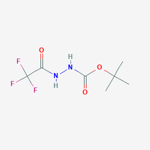 1-({[(Tert-butoxy)carbonyl]amino}amino)-2,2,2-trifluoroethan-1-one