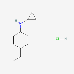 molecular formula C11H22ClN B1371671 N-cyclopropyl-4-ethylcyclohexan-1-amine hydrochloride CAS No. 1177316-81-2