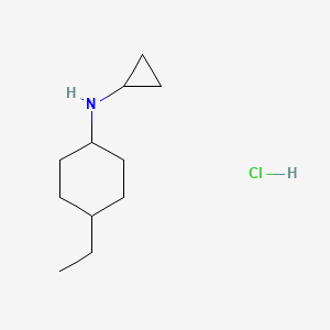 N-cyclopropyl-4-ethylcyclohexan-1-amine hydrochloride