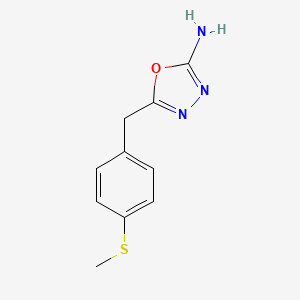 5-[4-(Methylthio)benzyl]-1,3,4-oxadiazol-2-amine