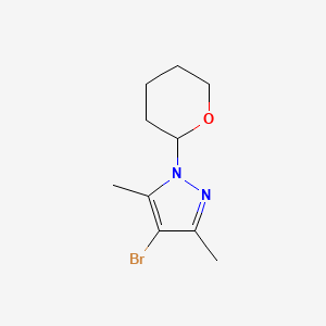 B1371676 4-Bromo-3,5-dimethyl-1-(tetrahydropyran-2-YL)pyrazole CAS No. 1187385-69-8