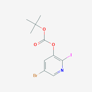 5-Bromo-2-iodopyridin-3-yl tert-butyl carbonate