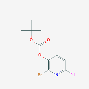2-Bromo-6-iodopyridin-3-yl tert-butyl carbonate