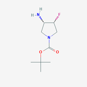 (3S,4R)-tert-butyl 3-amino-4-fluoropyrrolidine-1-carboxylate