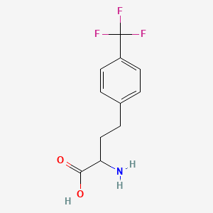 molecular formula C11H12F3NO2 B1371689 2-Amino-4-[4-(trifluoromethyl)phenyl]butanoic acid CAS No. 1214098-81-3