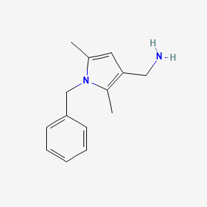 (1-Benzyl-2,5-dimethylpyrrol-3-yl)methanamine