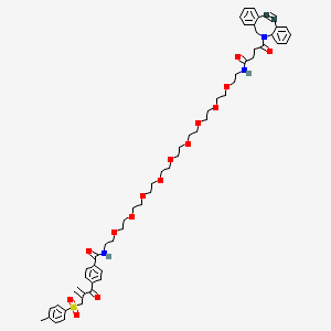 molecular formula C57H71N3O15S B13716921 Active-Mono-Sulfone-PEG9-DBCO 