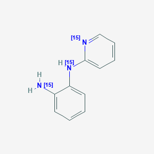 molecular formula C11H11N3 B13716928 N-(2-Pyridinyl)-1,2-benzenediamine-15N3 