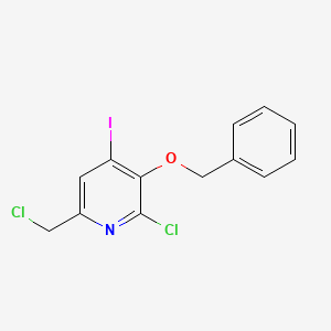 3-(Benzyloxy)-2-chloro-6-(chloromethyl)-4-iodopyridine