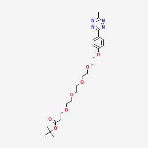 molecular formula C24H36N4O7 B13716941 Methyltetrazine-PEG4-t-butyl ester 