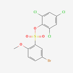 molecular formula C13H8BrCl3O4S B1371700 2,4,6-Trichlorophenyl 5-bromo-2-methoxybenzenesulfonate CAS No. 1171919-47-3