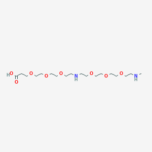 molecular formula C18H38N2O8 B13717032 N-(Methylamino-PEG3)-NH-PEG3-acid 