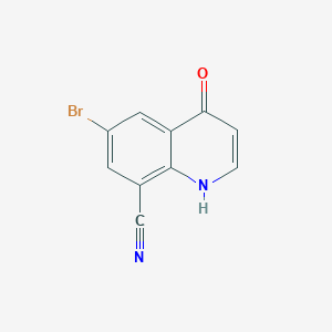 molecular formula C10H5BrN2O B1371704 6-Bromo-4-oxo-1,4-dihydro-8-quinolinecarbonitrile CAS No. 1160474-80-5