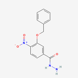 3-(Benzyloxy)-4-nitrobenzenecarbohydrazide
