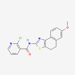 molecular formula C18H14ClN3O2S B13717051 N3-(7-Methoxy-4,5-dihydronaphtho[1,2-d][1,3]thiazol-2-yl)-2-chloronicotinamide 