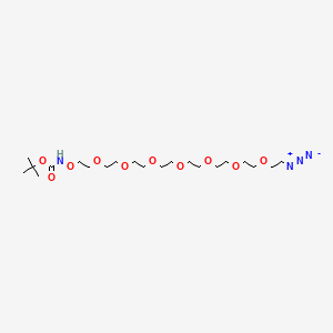 molecular formula C21H42N4O10 B13717061 t-Boc-Aminooxy-PEG7-azide 