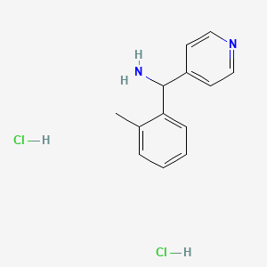 molecular formula C13H16Cl2N2 B1371707 [(2-Methylphenyl)(4-pyridinyl)methyl]amine dihydrochloride CAS No. 1185300-66-6