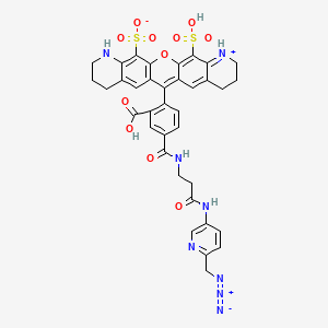 molecular formula C36H32N8O11S2 B13717093 Rhodamine Picolyl Azide 
