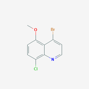 molecular formula C10H7BrClNO B1371712 4-Bromo-8-chloro-5-methoxyquinoline CAS No. 1189107-37-6