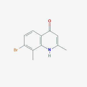 7-Bromo-2,8-dimethyl-4-hydroxyquinoline