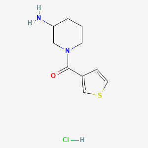 molecular formula C10H15ClN2OS B1371715 (3-Amino-piperidin-1-yl)-thiophen-3-yl-methanone hydrochloride CAS No. 1185316-70-4