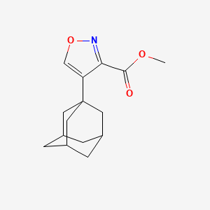 molecular formula C15H19NO3 B13717151 Methyl 4-(1-Adamantyl)isoxazole-3-carboxylate 