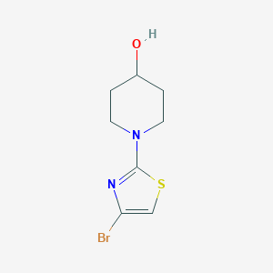 molecular formula C8H11BrN2OS B1371716 1-(4-Bromothiazol-2-yl)piperidin-4-ol CAS No. 1017781-58-6