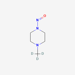 molecular formula C5H11N3O B13717212 N-(Methyl-d3)-N'-nitrosopiperazine 