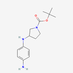 tert-Butyl 3-(4-aminoanilino)pyrrolidine-1-carboxylate