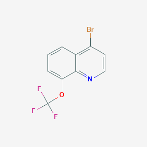 molecular formula C10H5BrF3NO B1371723 4-Bromo-8-(trifluoromethoxy)quinoline CAS No. 1189105-60-9
