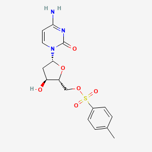 molecular formula C16H19N3O6S B13717233 5'-Tosyl-2'-deoxy Cytidine 