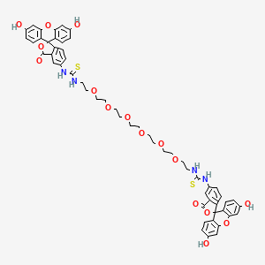 molecular formula C56H54N4O16S2 B13717254 Bis-Fluorescein-PEG6 