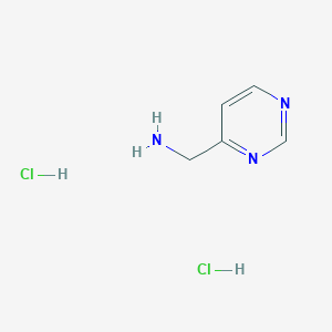 molecular formula C5H9Cl2N3 B1371727 Pyrimidin-4-ylmethanamine dihydrochloride CAS No. 618446-08-5