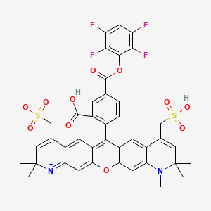 molecular formula C41H34F4N2O11S2 B13717295 APDye 594 TFP Ester 