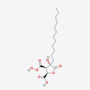(2R,3R,4S)-3-carbonoperoxoyl-4-dodecyl-4-hydroxy-5-oxooxolane-2-carboxylic acid
