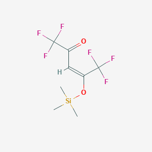 molecular formula C8H10F6O2Si B13717300 E-1,1,1,5,5,5-Hexafluoro-4-(trimethylsiloxy)-3-pentene-2-one 