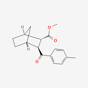 molecular formula C17H20O3 B13717315 Exo-3-(4-methylbenzoyl)-bicyclo[2.2.1]heptane-endo-2-carboxylic acid, methyl ester 