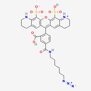 molecular formula C33H34N6O10S2 B13717337 APDye 532 Azide 