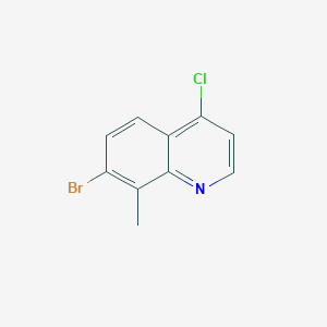 molecular formula C10H7BrClN B1371734 7-Bromo-4-chloro-8-methylquinoline CAS No. 1189106-50-0