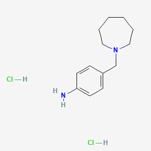 molecular formula C13H22Cl2N2 B1371736 4-(Azepan-1-ylmethyl)aniline dihydrochloride CAS No. 1193387-16-4