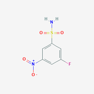 molecular formula C6H5FN2O4S B1371737 3-Fluoro-5-nitrobenzene-1-sulfonamide CAS No. 1181512-39-9