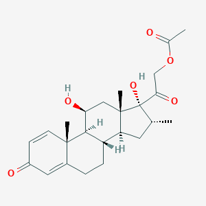 (11beta,16alpha)-11,17-Dihydroxy-16-methyl-3,20-dioxopregna-1,4-dien-21-yl acetate
