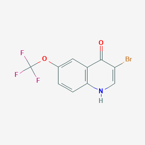 molecular formula C10H5BrF3NO2 B1371740 3-溴-4-羟基-6-三氟甲氧基喹啉 CAS No. 1065087-86-6