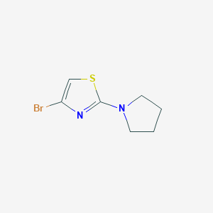 molecular formula C7H9BrN2S B1371744 4-Bromo-2-(pyrrolidin-1-YL)-1,3-thiazole CAS No. 1017781-56-4