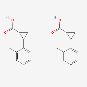 molecular formula C22H24O4 B13717467 trans-2-(o-Tolyl)cyclopropanecarboxylic Acid 